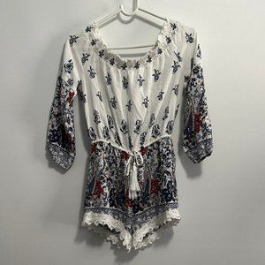 En‎ Creme Romper Sz S